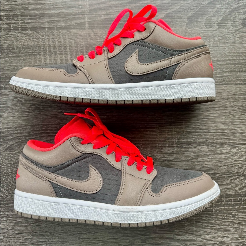 Jordan Women's Sneakers in Gray and Red